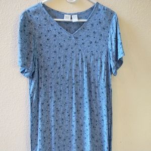 Cherokee blue rayon dress Medium